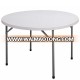 Flexible and functional plastic round folding table